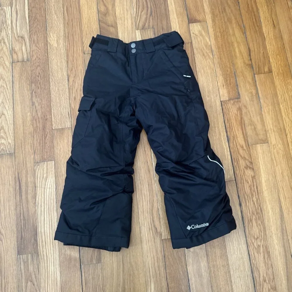 Columbia Snow Pants Kids XXS Black Omni Heat Ski outgrown